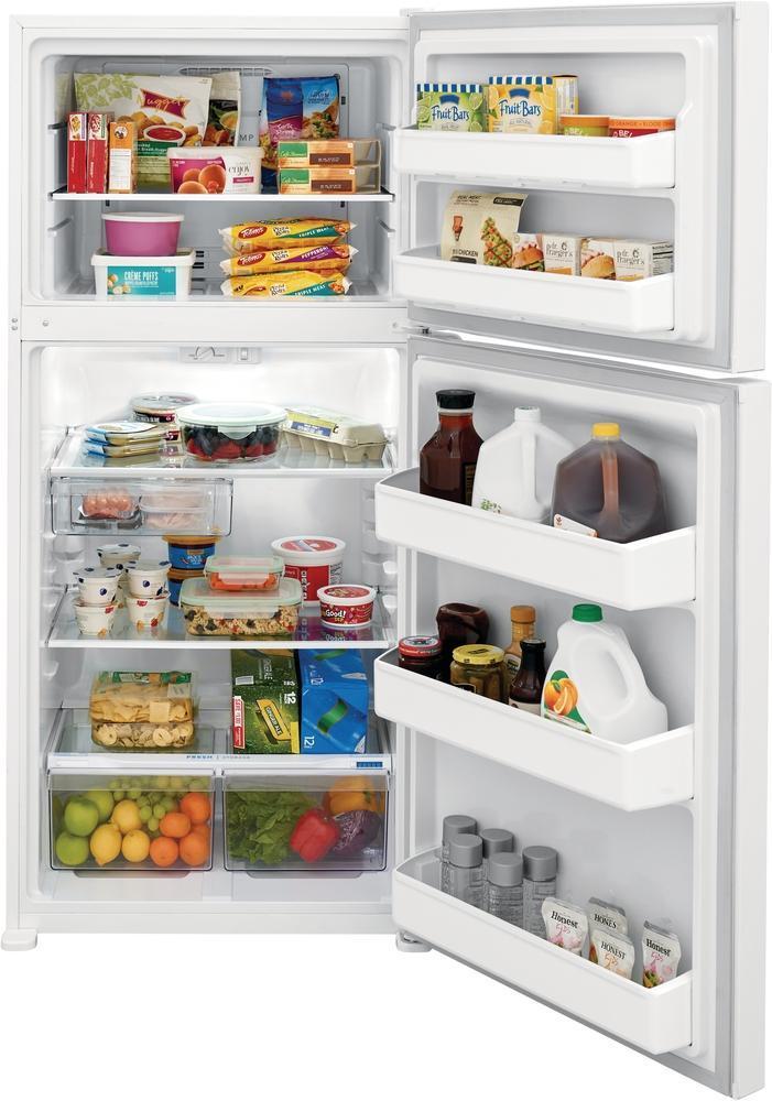 Frigidaire - 30 Inch 18.3 cu. ft Top Mount Refrigerator in White - FFHT1835VW