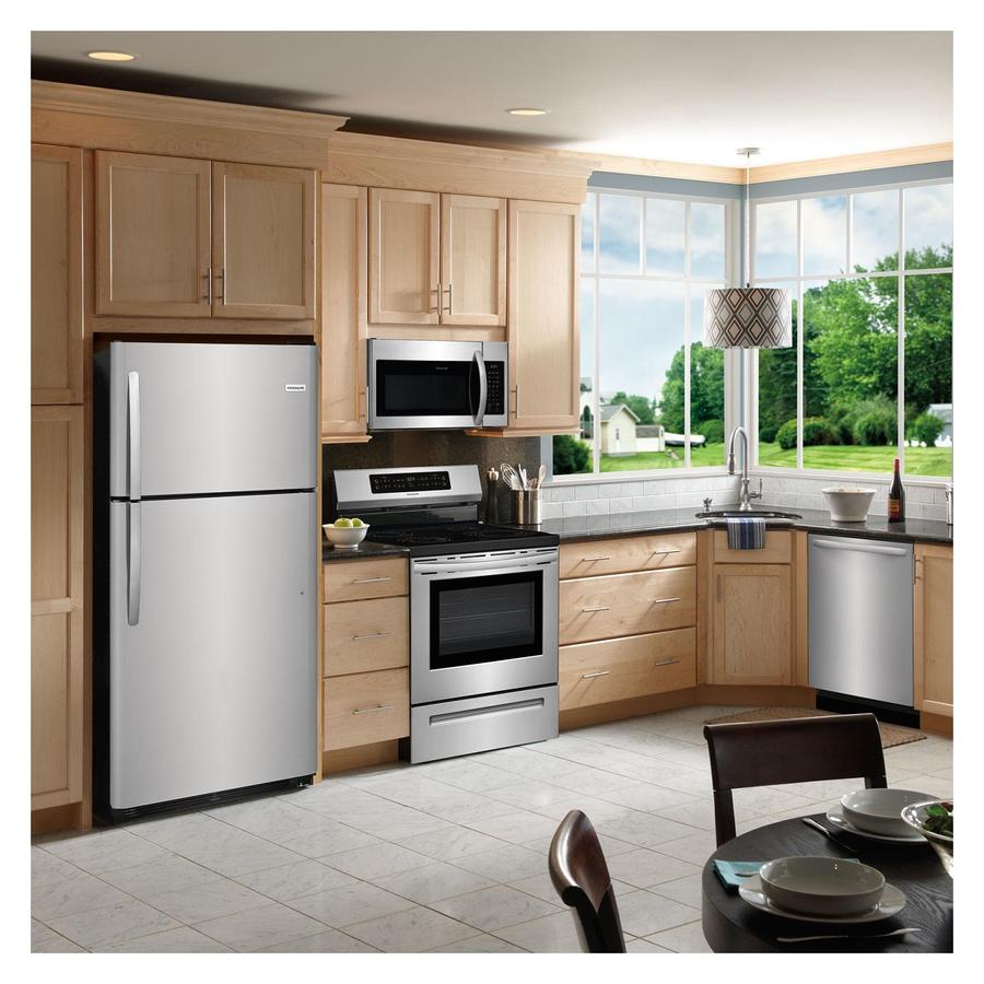 Frigidaire - 29.625 Inch 20.4 cu. ft Top Mount Refrigerator in Stainless - FFTR2021TS