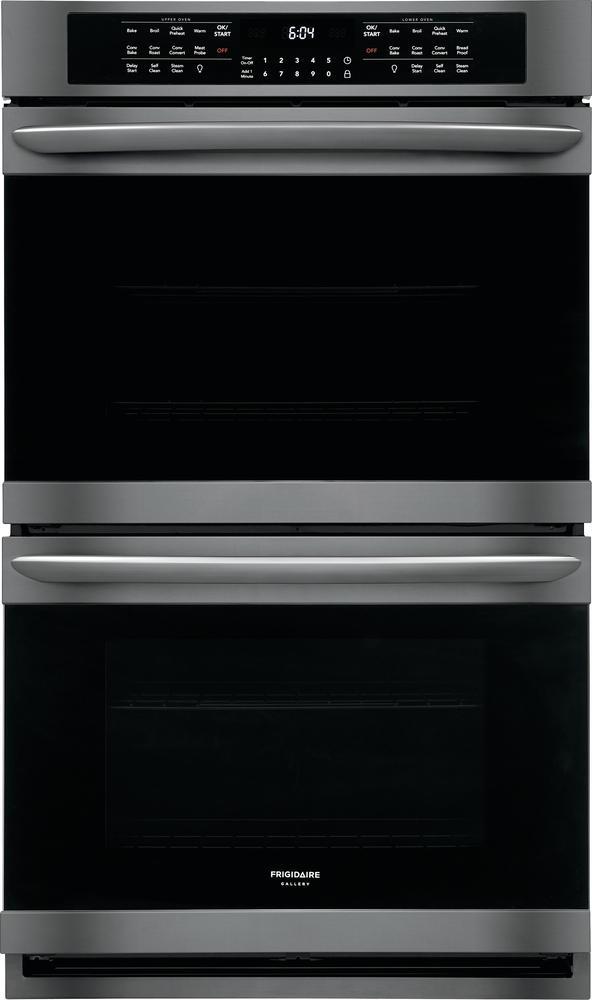 Frigidaire Gallery - 10.2 cu. ft Double Wall Oven in Black Stainless - FGET3066UD