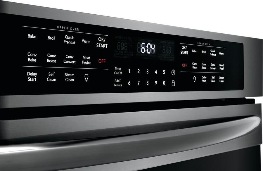 Frigidaire Gallery - 10.2 cu. ft Double Wall Oven in Black Stainless - FGET3066UD