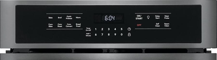Frigidaire Gallery - 3.8 cu. ft Single Wall Oven in Black Stainless Steel - FGEW2766UD