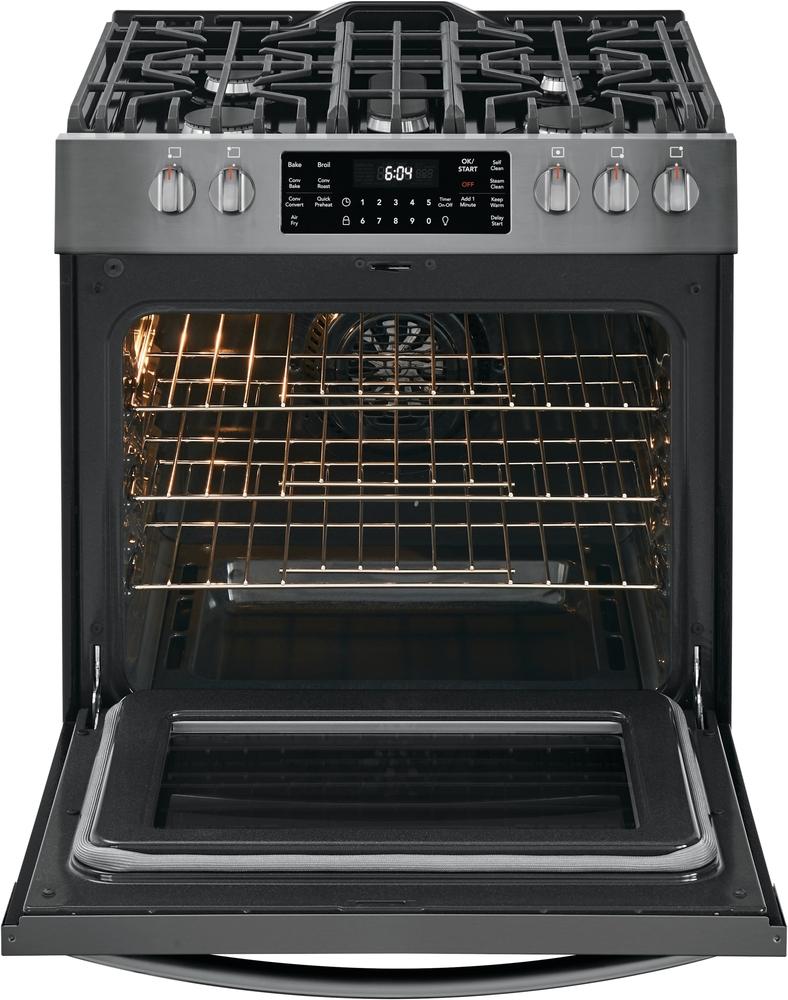 Frigidaire Gallery - 5.6 cu. ft Gas Range in Black Stainless - FGGH3047VD