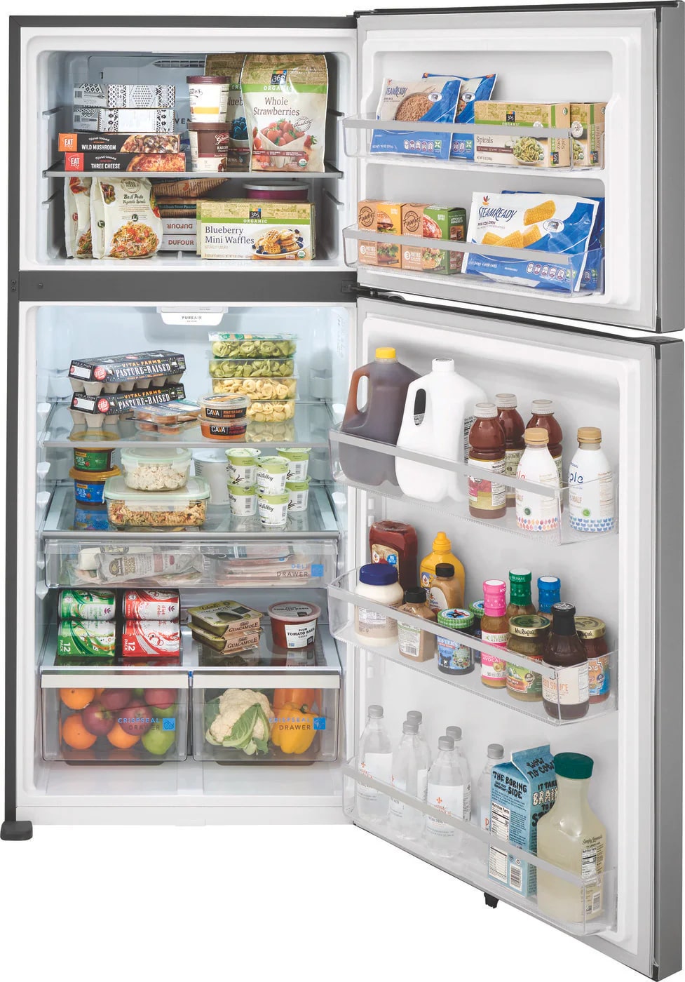 Frigidaire Gallery - 30 Inch 20 cu. ft Top Mount Refrigerator in Stainless - FGHT2055VF