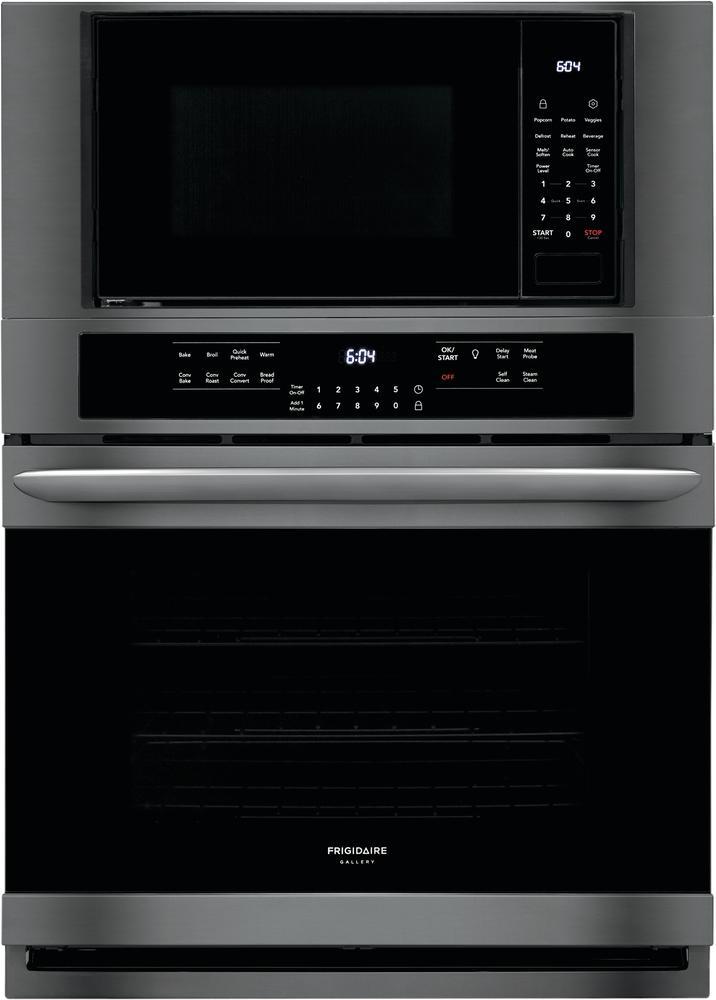Frigidaire Gallery - 6.7 cu. ft Combination Wall Oven in Black Stainless Steel - FGMC3066UD