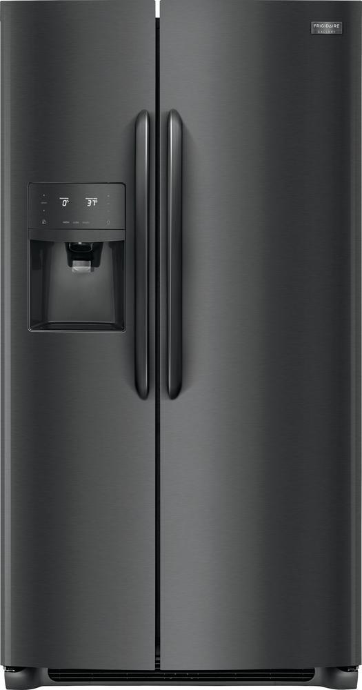 Frigidaire Gallery - 35.8 Inch 22.2 cu. ft Side by Side Refrigerator in Black Stainless - FGSC2335TD