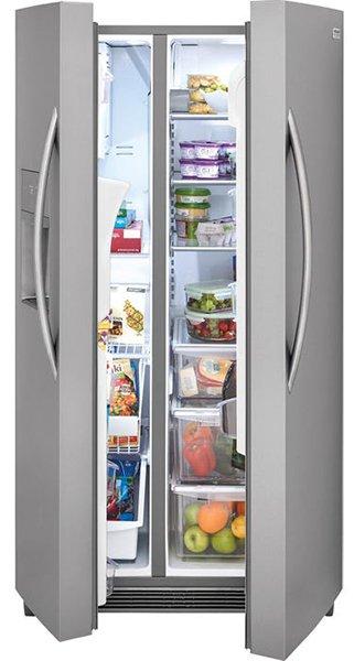 Frigidaire Gallery - 33 Inch 22.2 cu. ft Side by Side Refrigerator in Stainless - FGSS2335TF