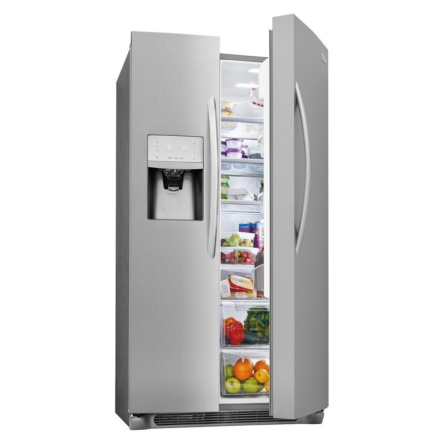 Frigidaire Gallery - 36 Inch 25.5 cu. ft Side by Side Refrigerator in Stainless - FGSS2635TF