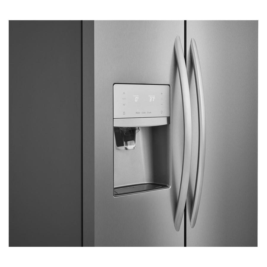 Frigidaire Gallery - 36 Inch 25.5 cu. ft Side by Side Refrigerator in Stainless - FGSS2635TF