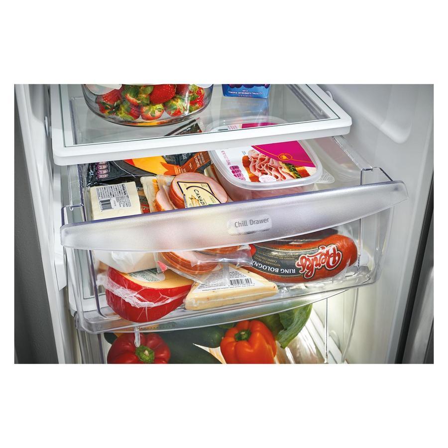 Frigidaire Gallery - 36 Inch 25.5 cu. ft Side by Side Refrigerator in Stainless - FGSS2635TF