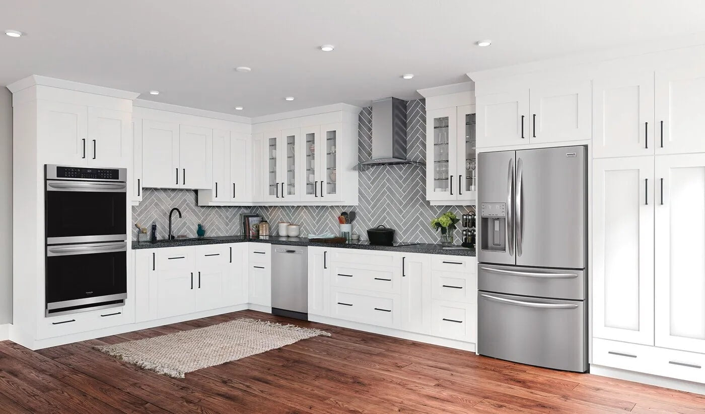 Frigidaire - 35.34375 Inch 400 CFM Wall Mount and Chimney Range Vent in Stainless - FHWC3660LS