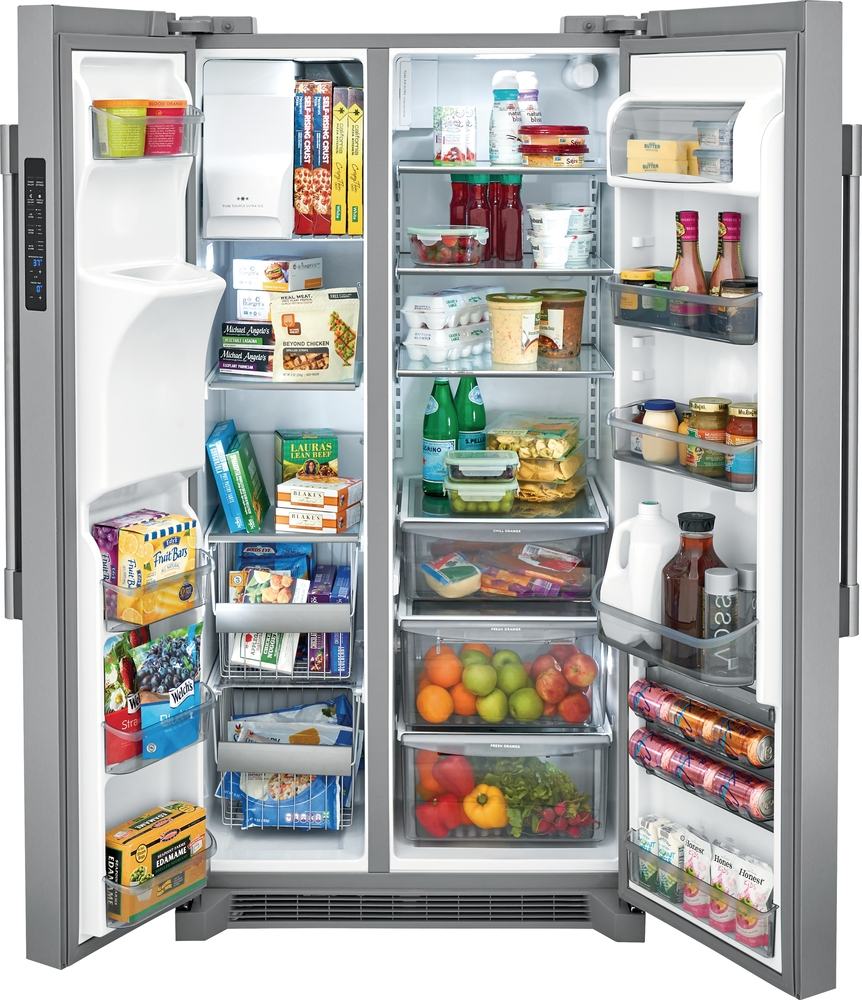 Frigidaire Professional - 36 Inch 22 cu. ft Side by Side Refrigerator in Stainless - FPSC2278UF