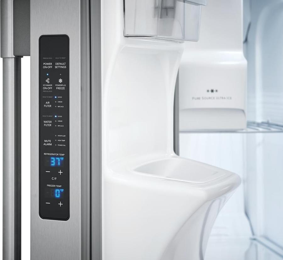 Frigidaire Professional - 36 Inch 22 cu. ft Side by Side Refrigerator in Stainless - FPSC2278UF