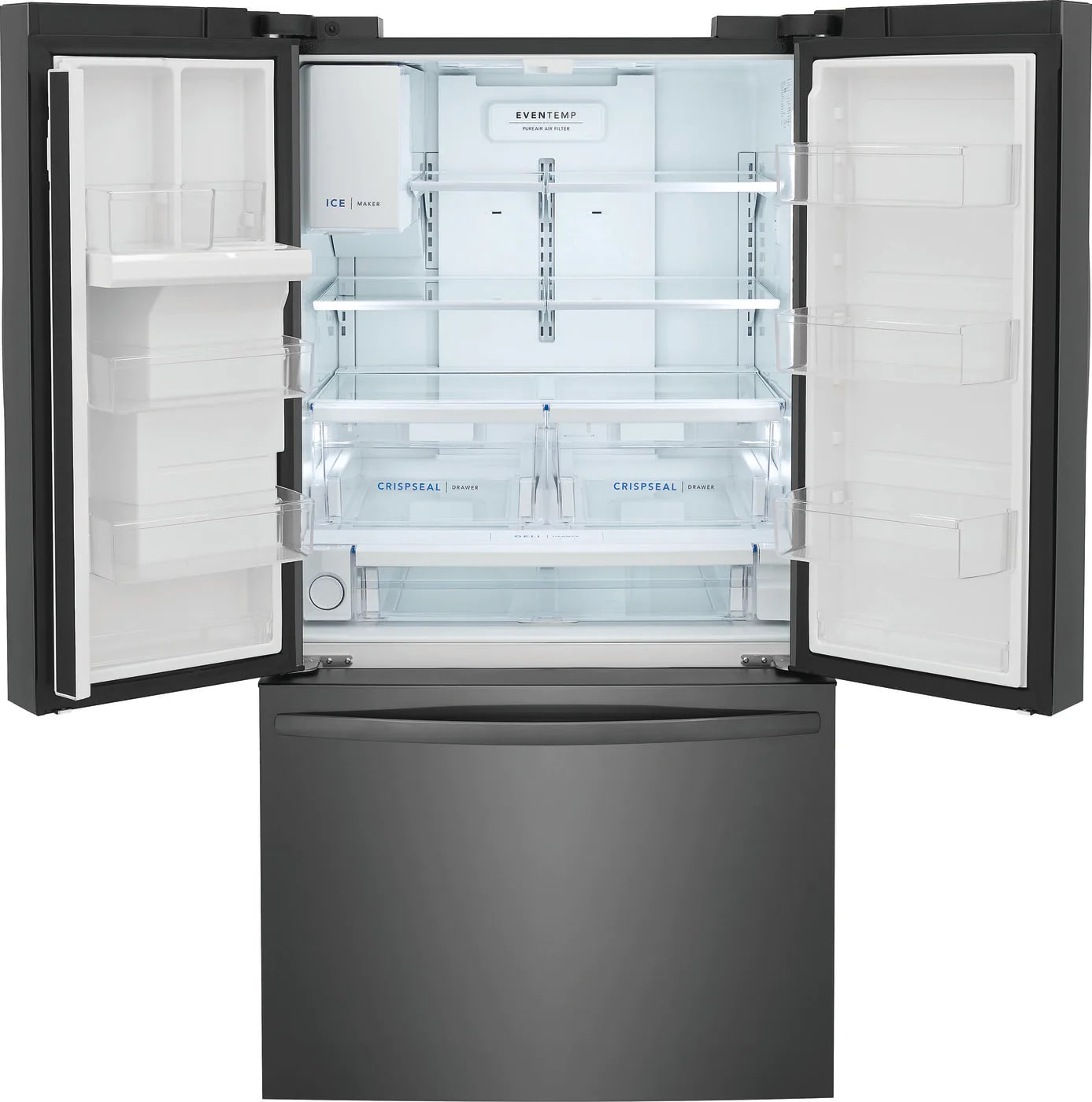 Frigidaire - 36 Inch 27.8 cu. ft French Door Refrigerator in Black Stainless - FRFS2823AD