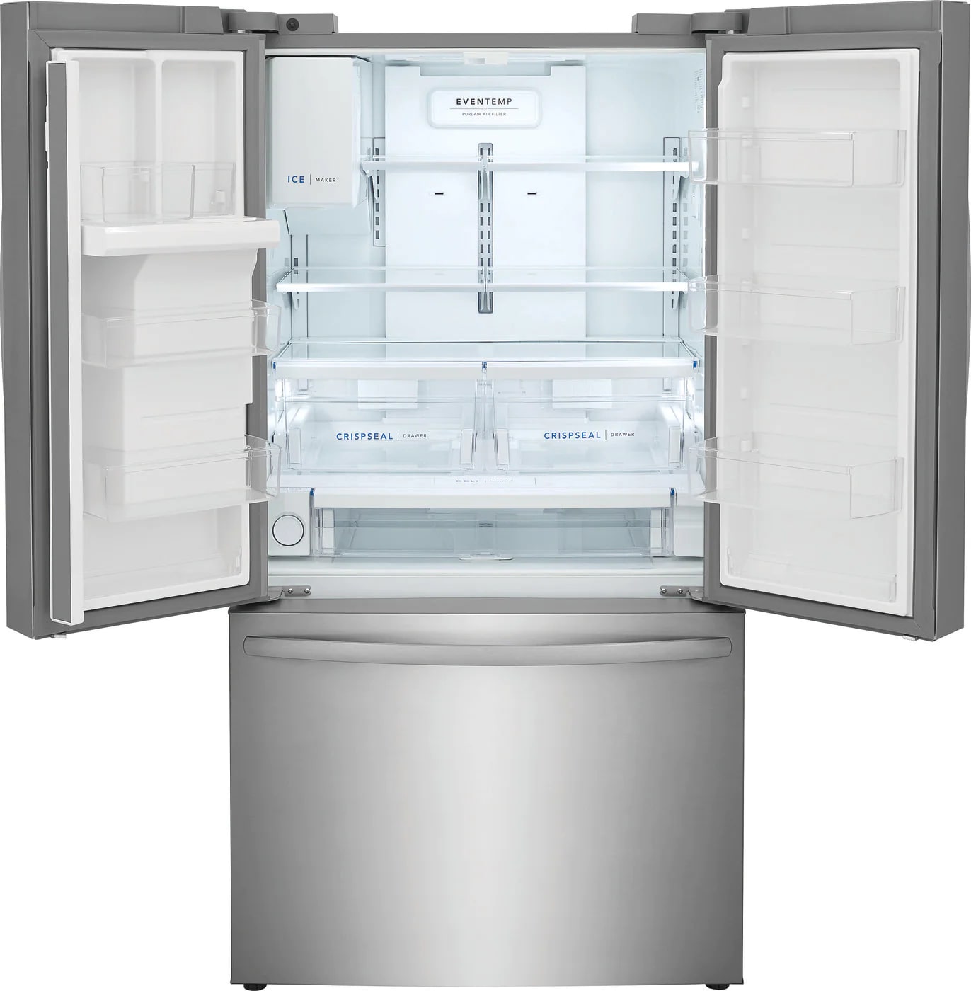 Frigidaire - 36 Inch 27.8 cu. ft French Door Refrigerator in Stainless - FRFS2823AS