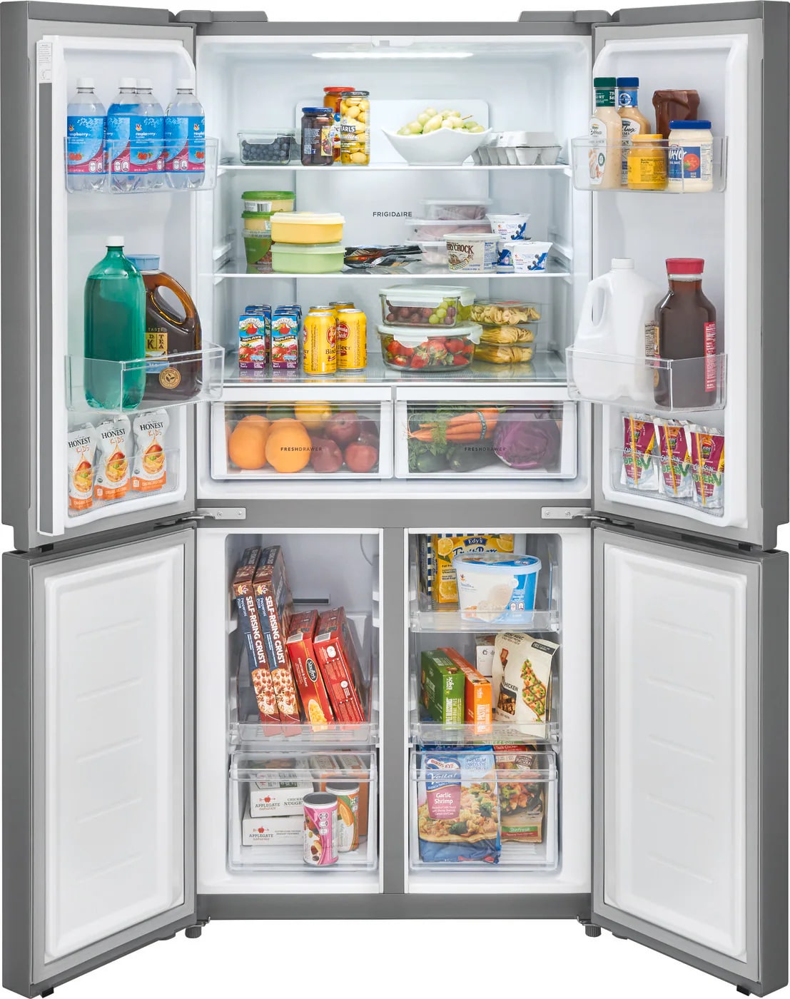 Frigidaire - 32.8125 Inch 17.4 cu. ft 4-Door Refrigerator in Stainless - FRQG1721AV