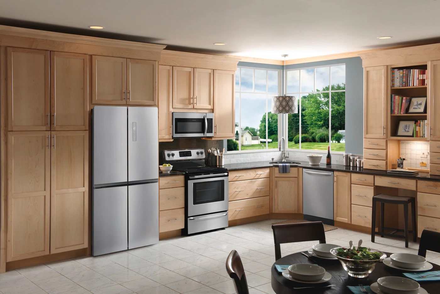 Frigidaire - 32.8125 Inch 17.4 cu. ft 4-Door Refrigerator in Stainless - FRQG1721AV