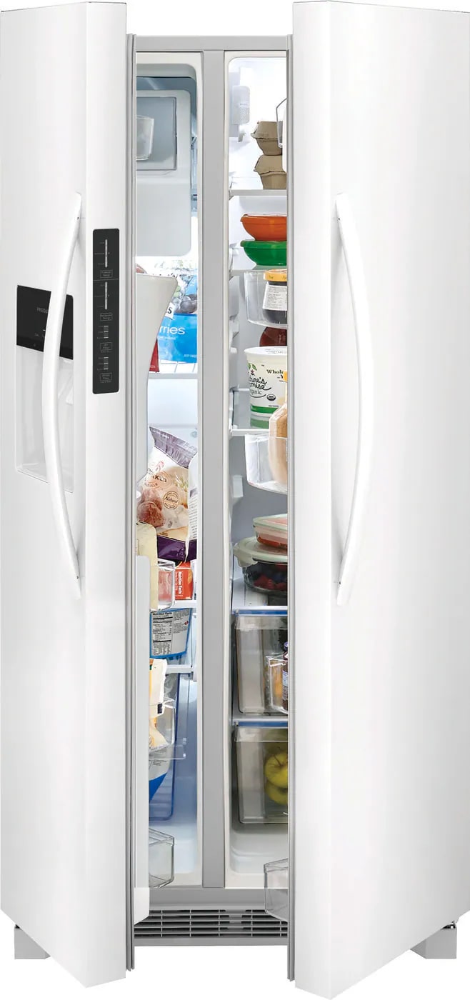 Frigidaire - 33.125 Inch 22.3 cu. ft Side by Side Refrigerator in White - FRSS2323AW