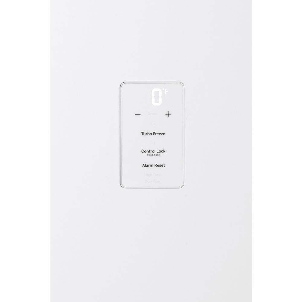 GE - 14.1 cu. Ft Upright Freezer in White - FUF14DLRWW