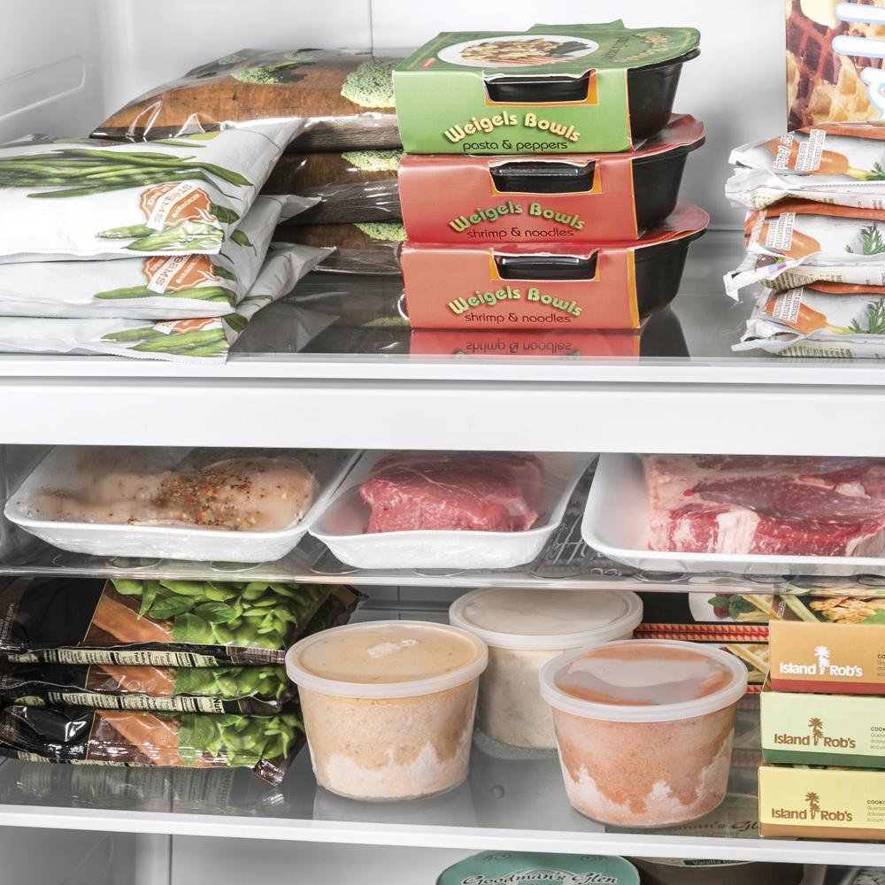 GE - 17.3 cu. Ft Upright Freezer in White - FUF17DLRWW