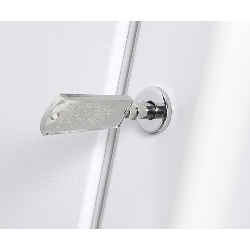 GE - 17.3 cu. Ft Upright Freezer in White - FUF17DLRWW