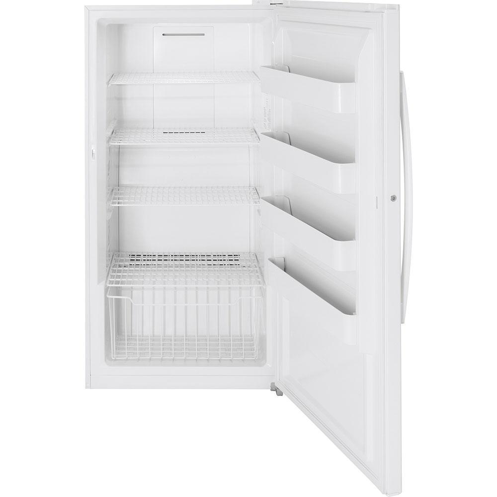 GE - 17.3 cu. Ft Upright Freezer in White - FUF17SMRWW