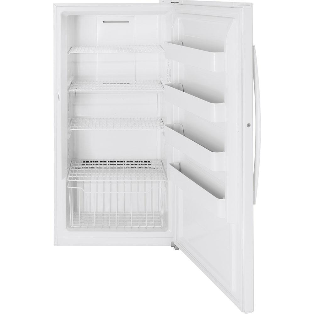 GE - 17.3 cu. Ft Upright Freezer in White - FUF17SMRWW