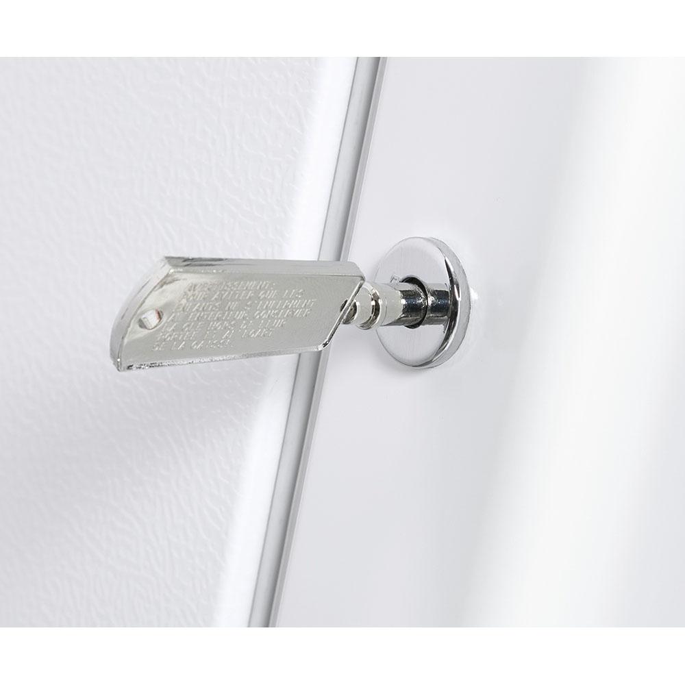 GE - 17.3 cu. Ft Upright Freezer in White - FUF17SMRWW