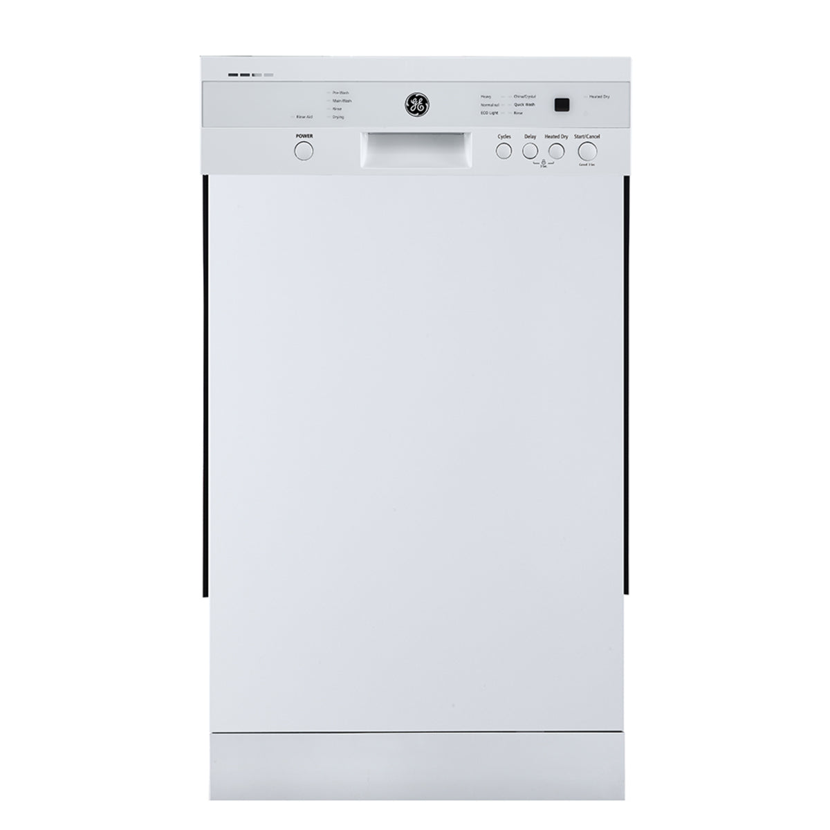 GE - 52 dBA Built In Dishwasher in White - GBF180SGMWW