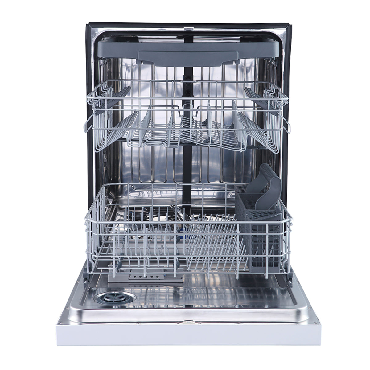 GE - 48 dBA Built In Dishwasher in White - GBF655SGPWW