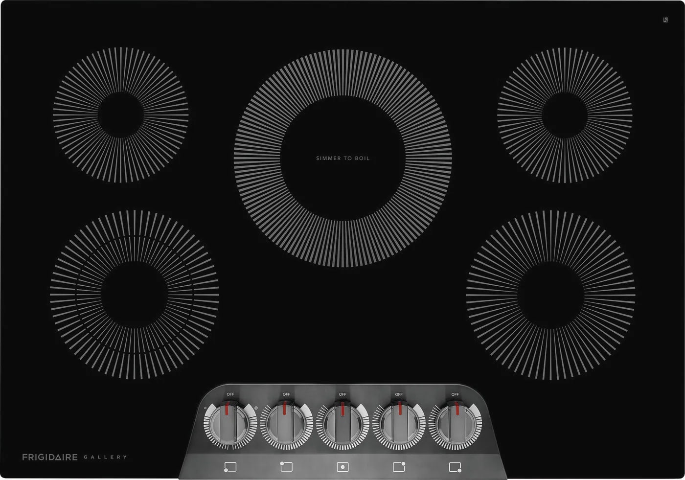 Frigidaire Gallery - 30.75 inch wide Electric Cooktop in Black Stainless - GCCE3070AD