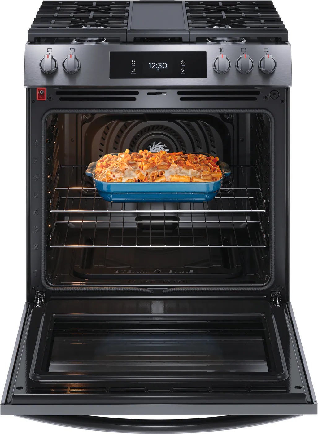 Frigidaire Gallery - 6 cu. ft Gas Range in Black Stainless - GCFG3060BD