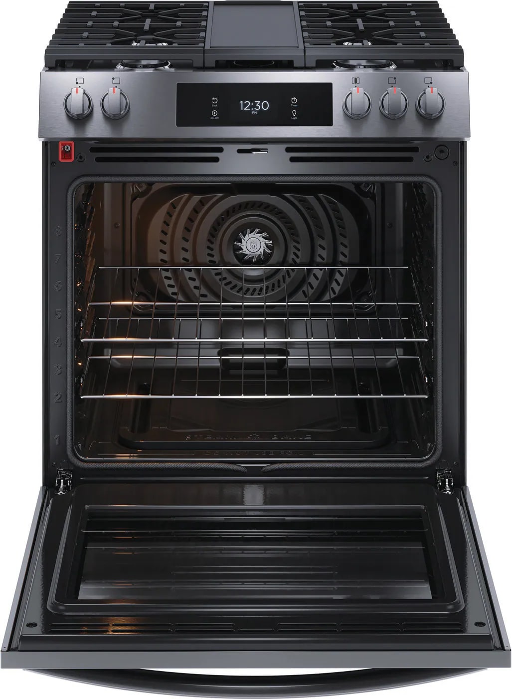 Frigidaire Gallery - 6 cu. ft Gas Range in Black Stainless - GCFG3060BD