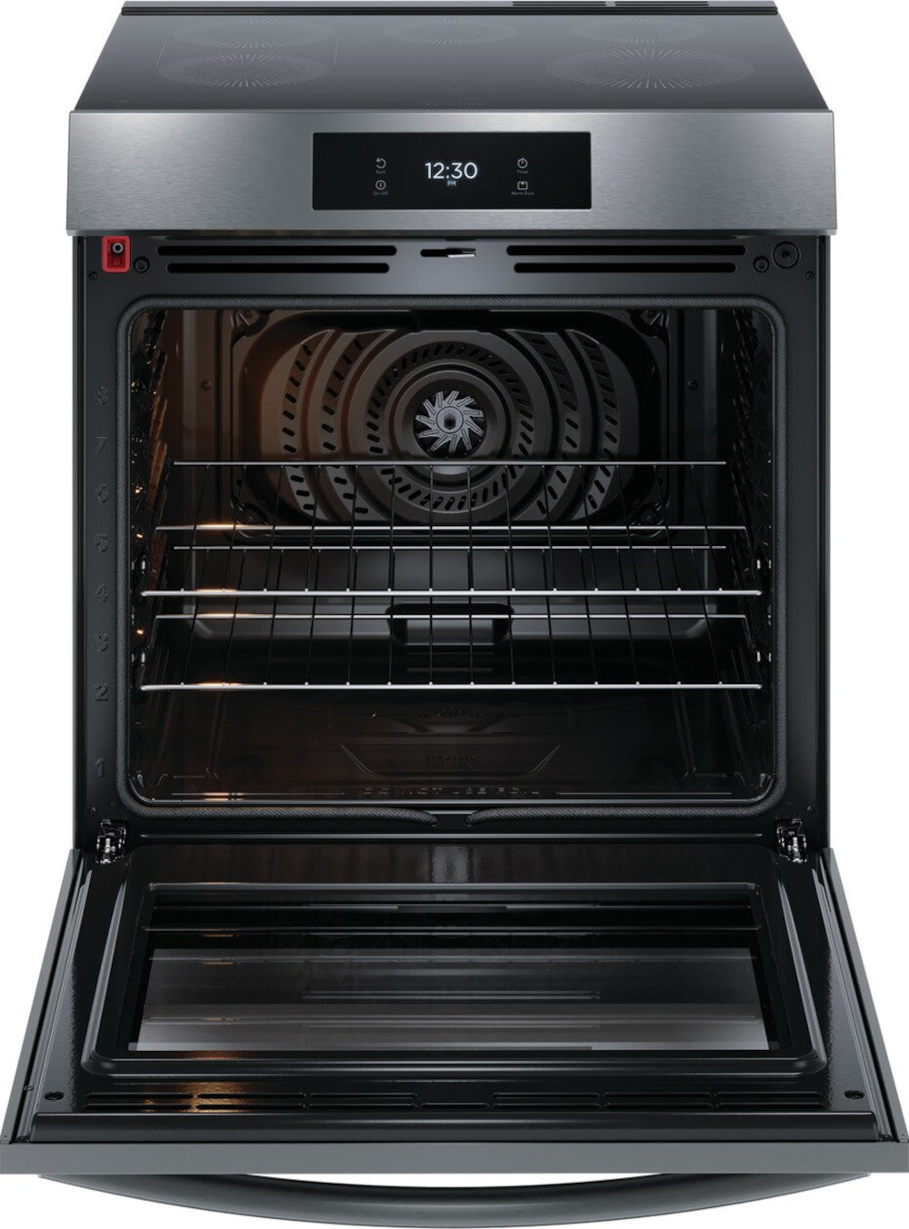Frigidaire Gallery - 6.2 cu. ft Induction Range in Black Stainless - GCFI306CBD
