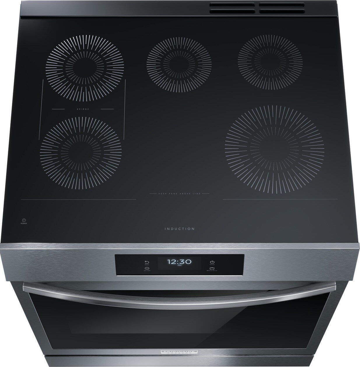 Frigidaire Gallery - 6.2 cu. ft Induction Range in Black Stainless - GCFI306CBD