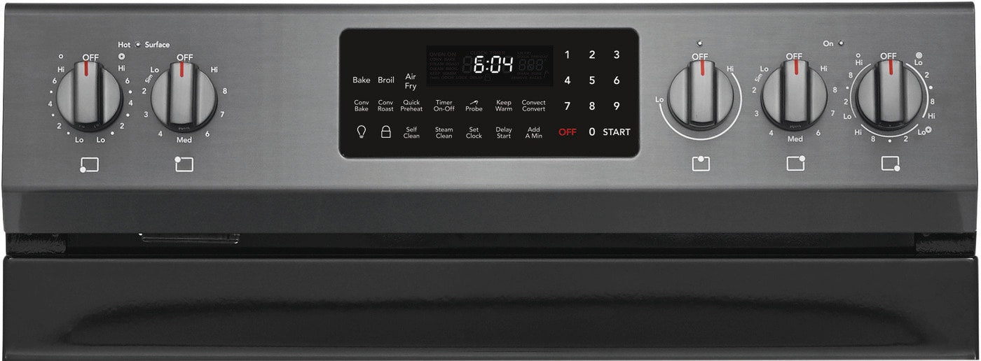 Frigidaire Gallery - 5.7 cu. ft Electric Range in Black Stainless - GCRE306CAD