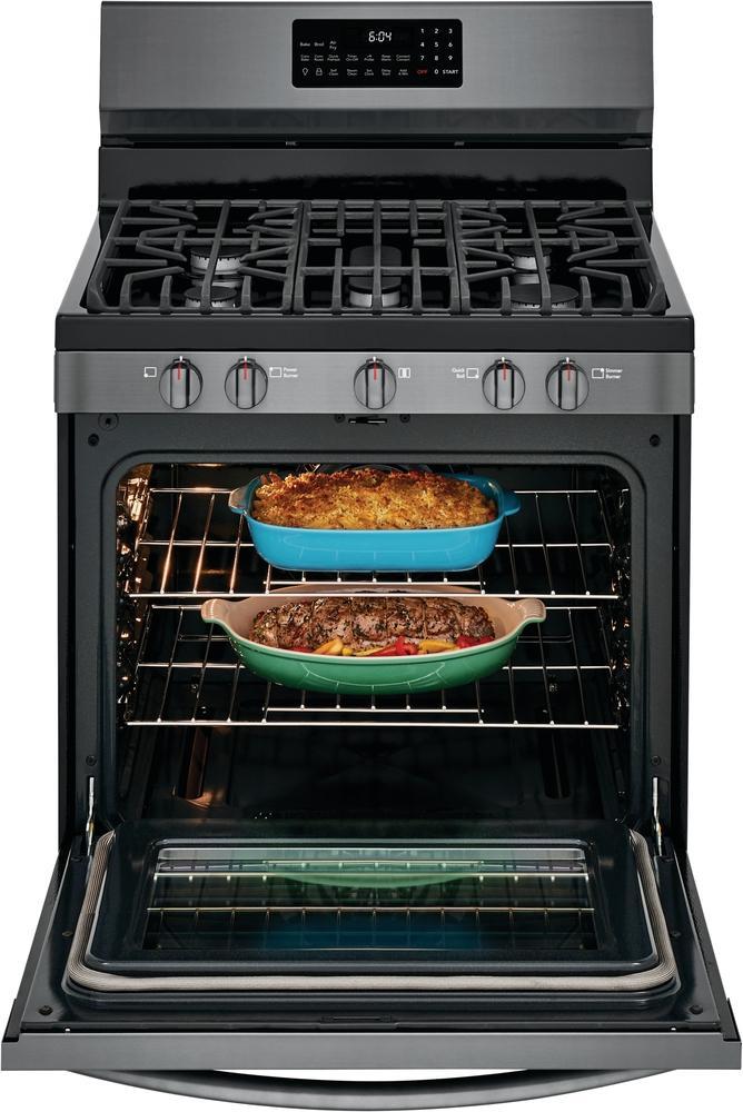 Frigidaire Gallery - 5 cu. ft Gas Range in Black Stainless - GCRG3060AD