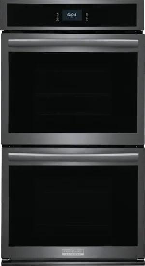 Frigidaire Gallery - 7.6 cu. ft Double Wall Oven in Black Stainless - GCWD2767AD