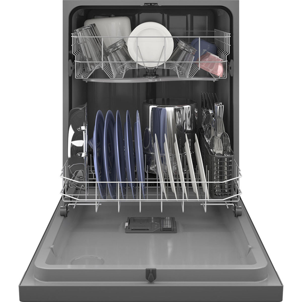 GE - 59 dBA Built In Dishwasher in Stainless - GDF510PSRSS