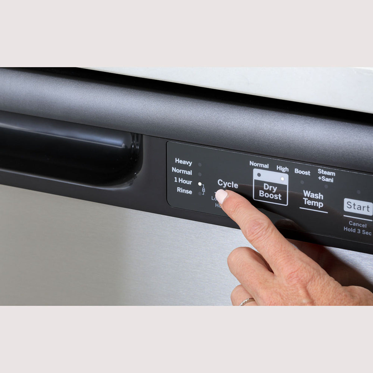 GE - 59 dBA Built In Dishwasher in Stainless - GDF510PSRSS