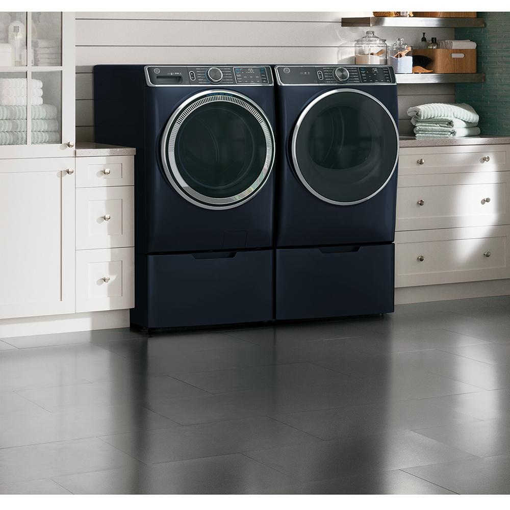 GE - 5.8 cu. Ft Front Load Washer in Blue - GFW850SPNRS
