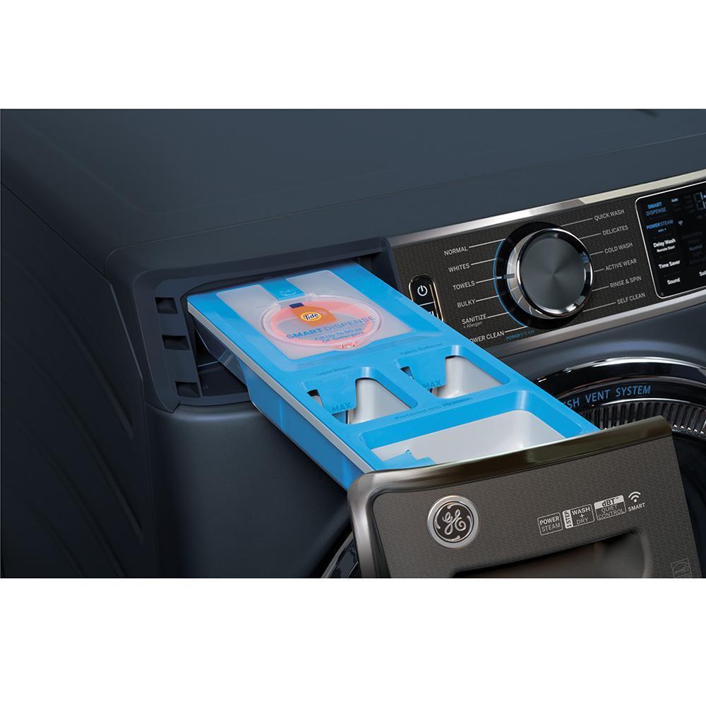 GE - 5.8 cu. Ft Front Load Washer in Blue - GFW850SPNRS