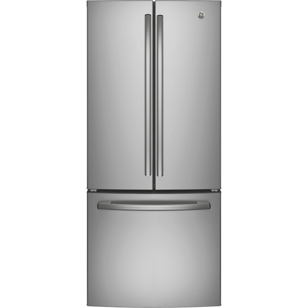 GE - 29.75 Inch 20.8 cu. ft French Door Refrigerator in Stainless - GNE21DSKSS
