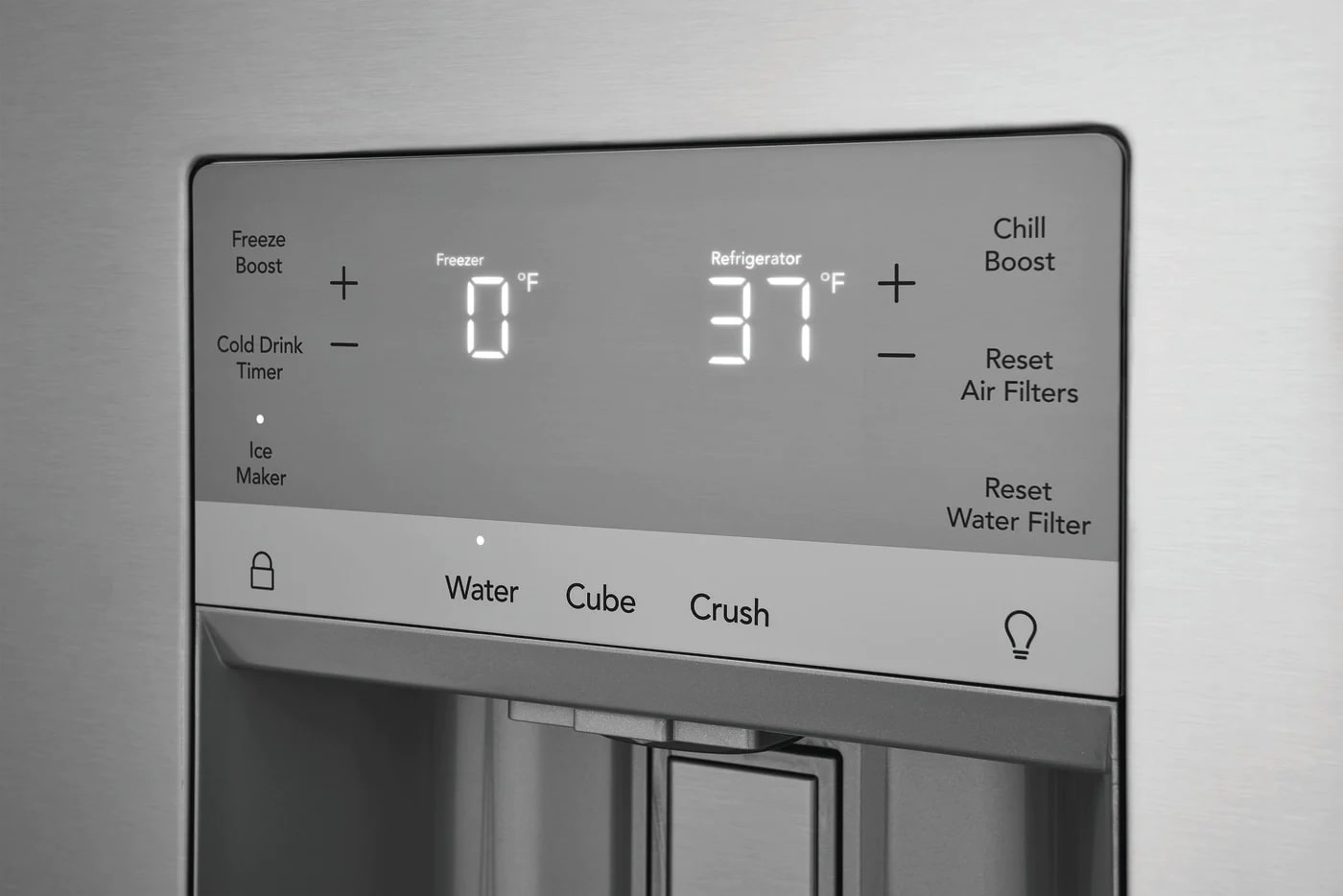 Frigidaire Gallery - 36 Inch 27.8 cu. ft French Door Refrigerator in Stainless - GRFS2853AF