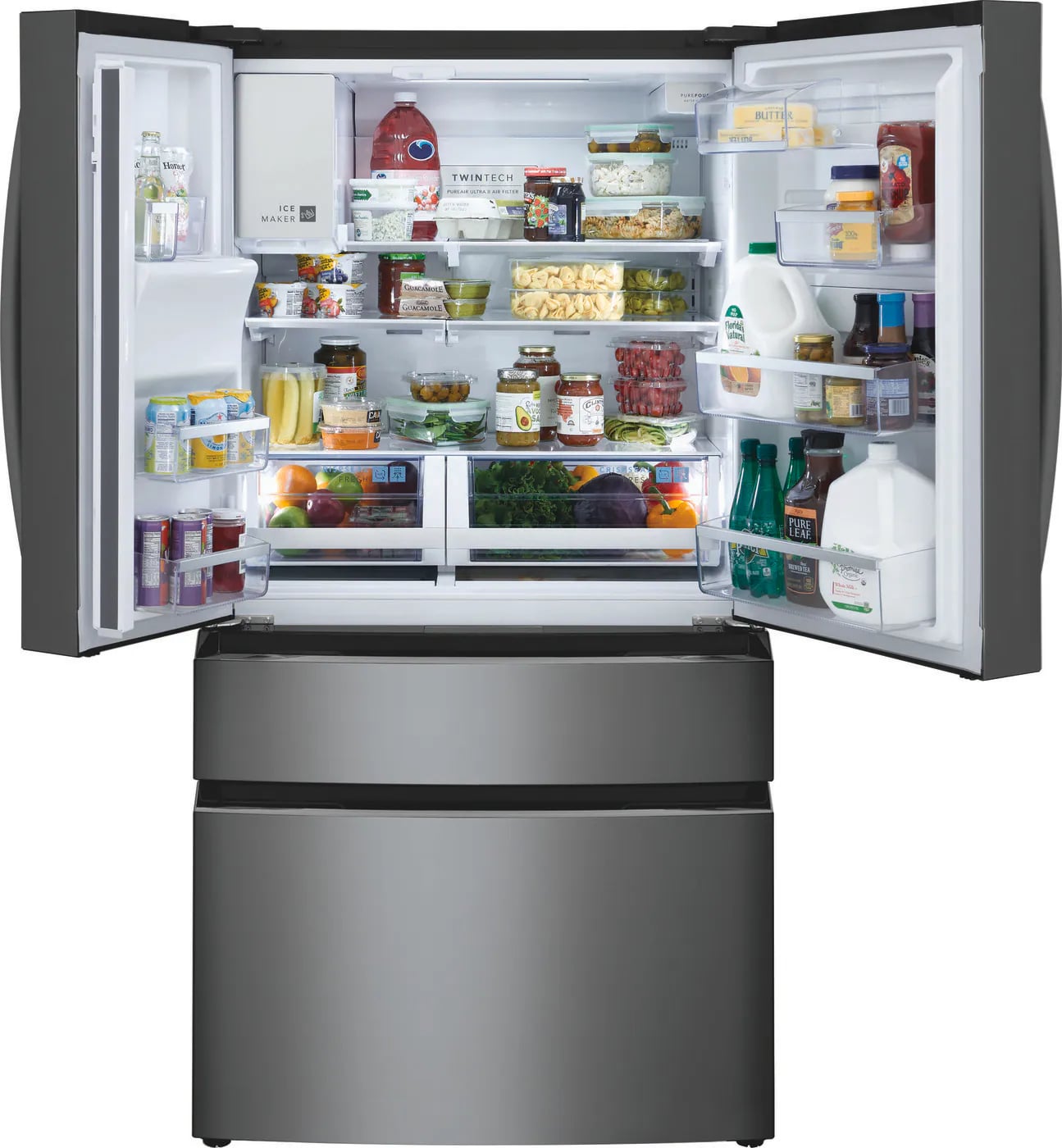 Frigidaire Gallery - 35.9 Inch 21.5 cu. ft French Door Refrigerator in Black Stainless - GRMC2273CD