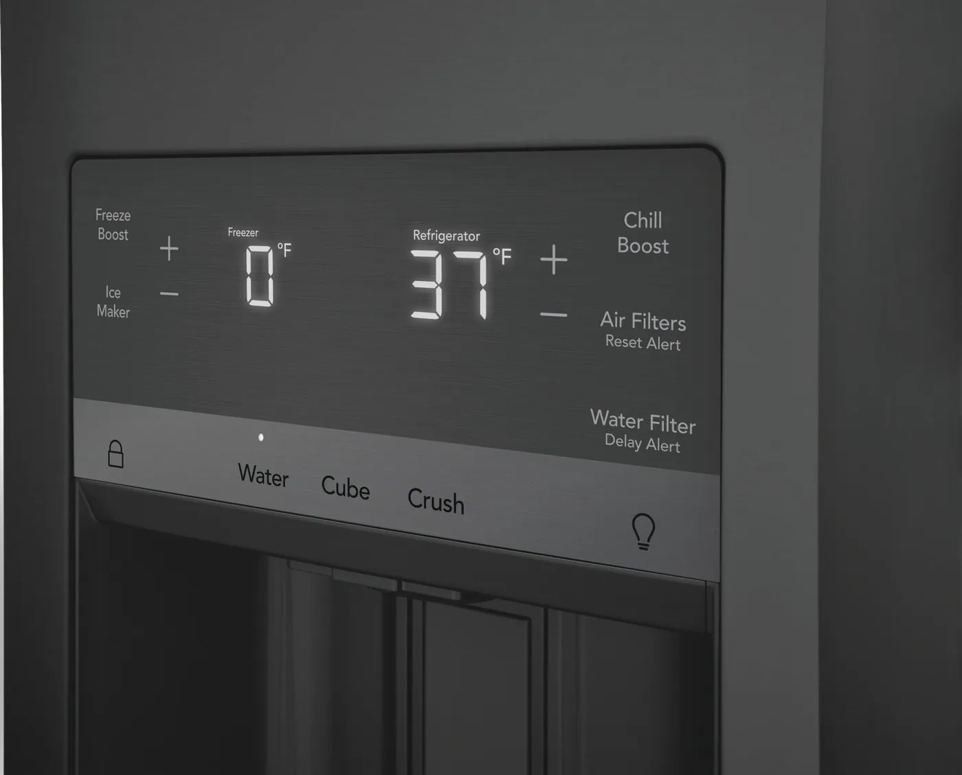 Frigidaire Gallery - 35.9 Inch 21.5 cu. ft French Door Refrigerator in Black Stainless - GRMC2273CD