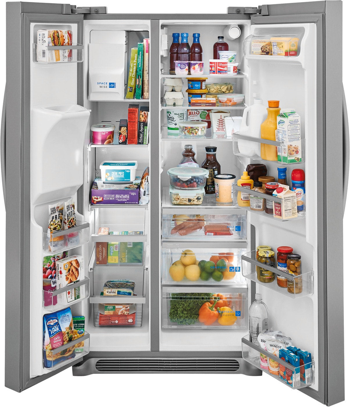 Frigidaire Gallery - 36.2 Inch 25.6 cu. ft Side by Side Refrigerator in Stainless - GRSS2652AF