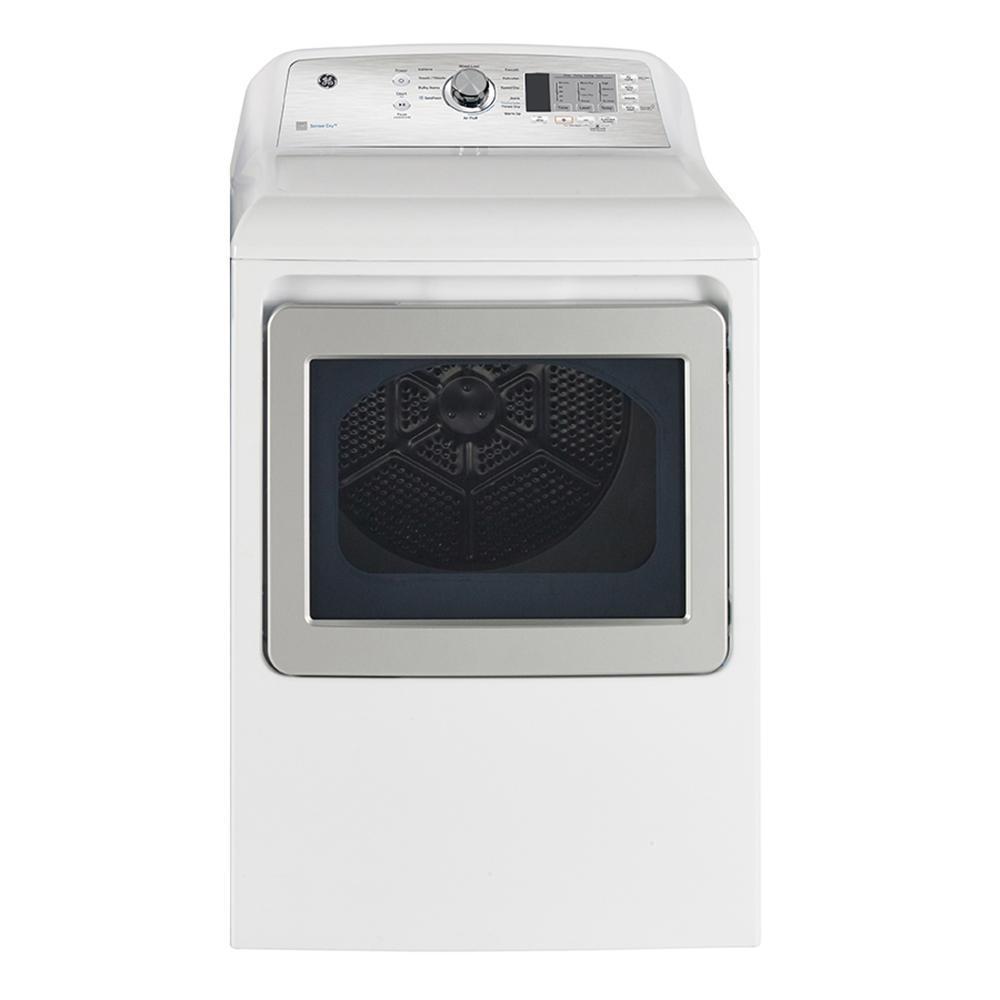 GE - 7.4 cu. Ft Gas Dryer in White - GTD65GBMRWS