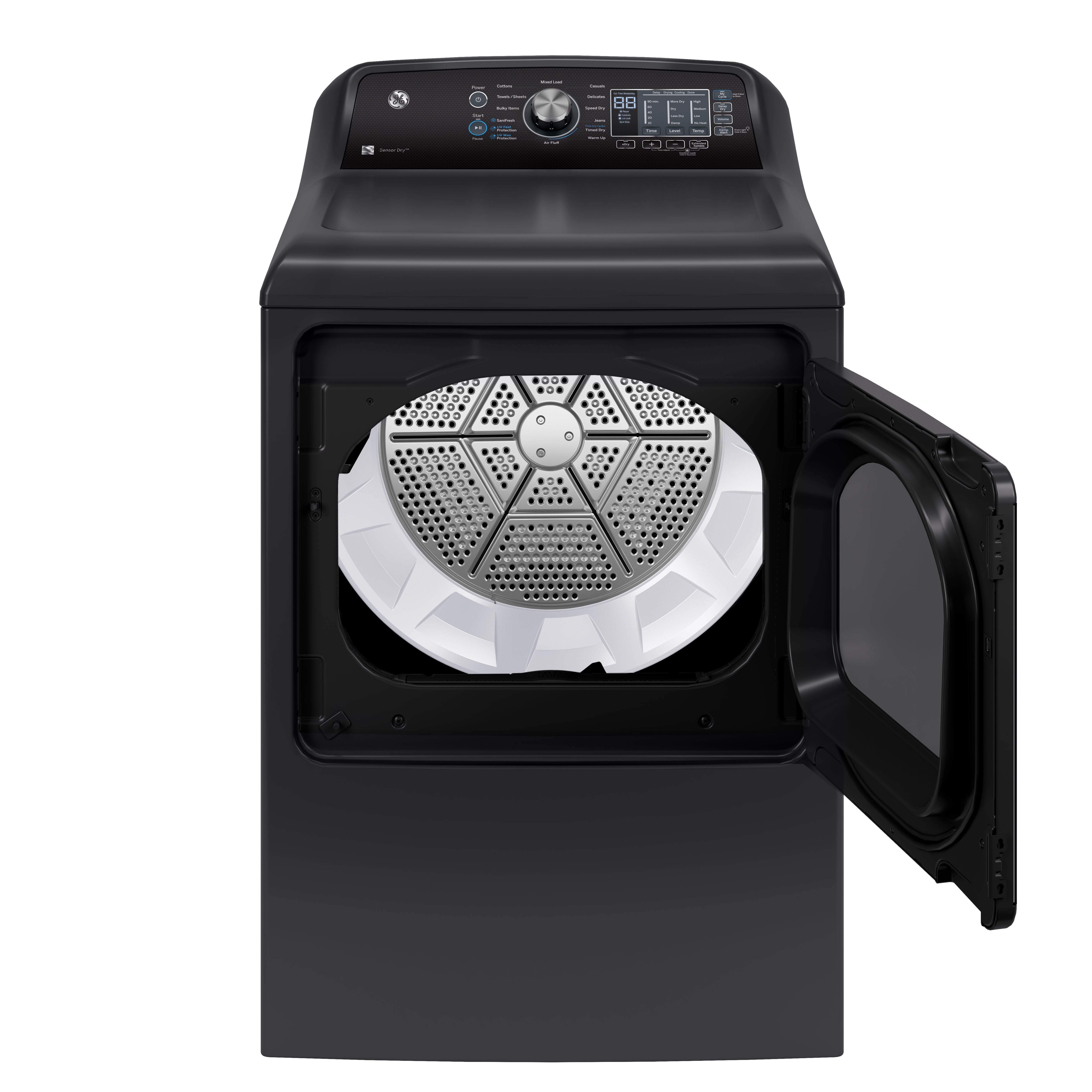 GE - 7.4 cu. Ft Electric Dryer in Grey - GTD69EBPTDG