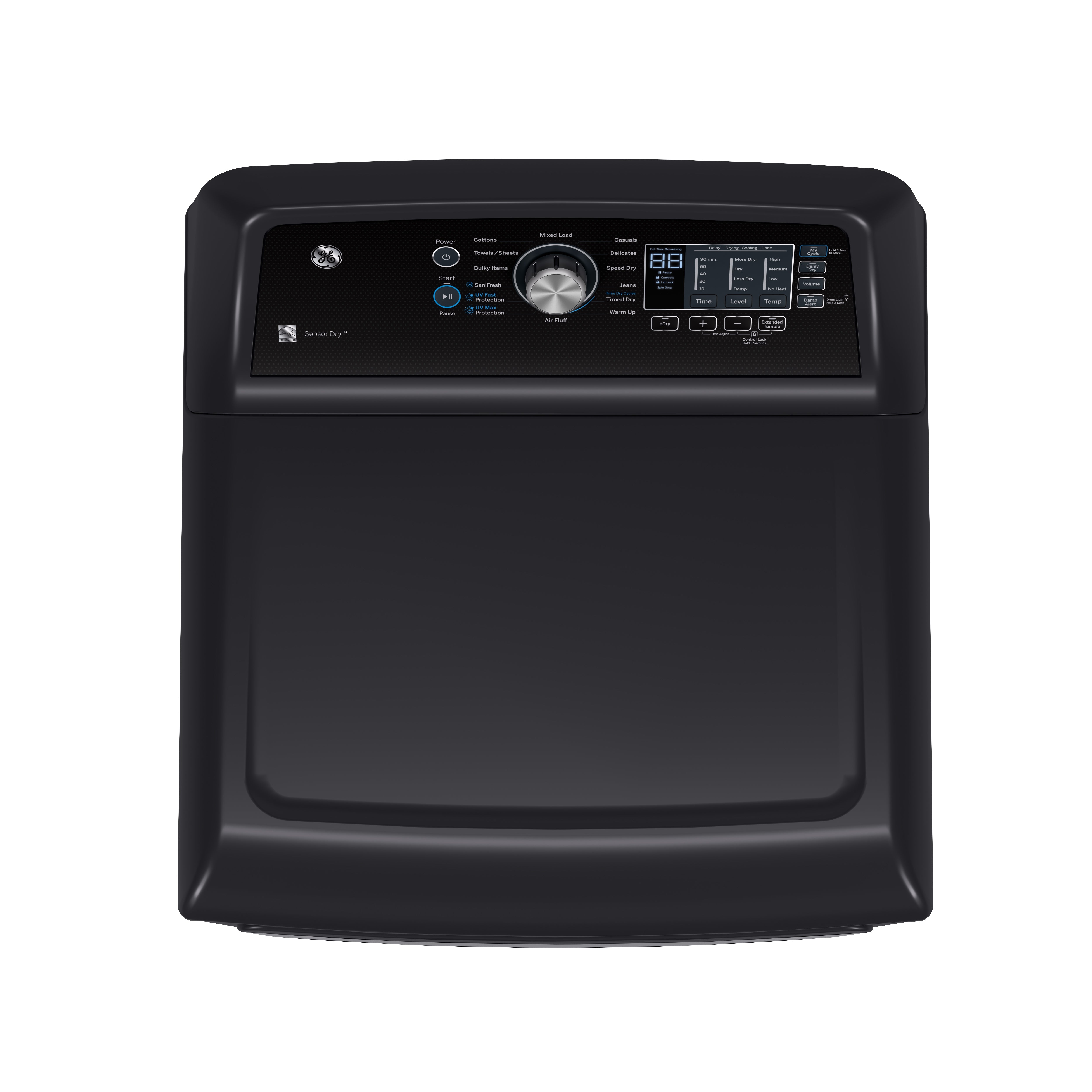 GE - 7.4 cu. Ft Electric Dryer in Grey - GTD69EBPTDG