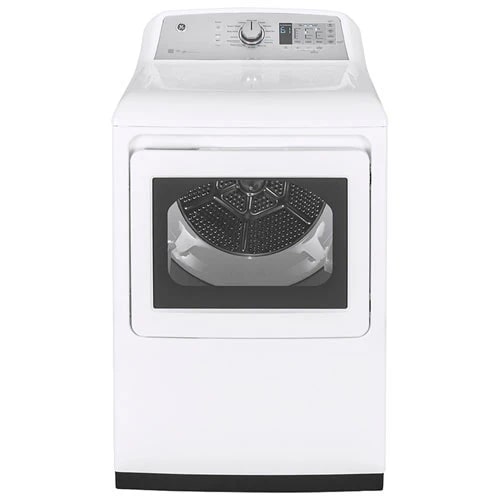 GE - 7.4 cu. Ft Electric Dryer in White - GTD75ECMLWS